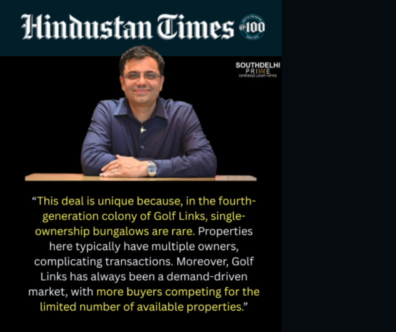 Featured in Hindustan Times: Unpacking the 1250 yards Golf Links Power Move