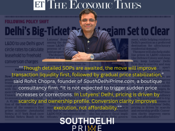 L&DO Adopts Delhi Circle Rates