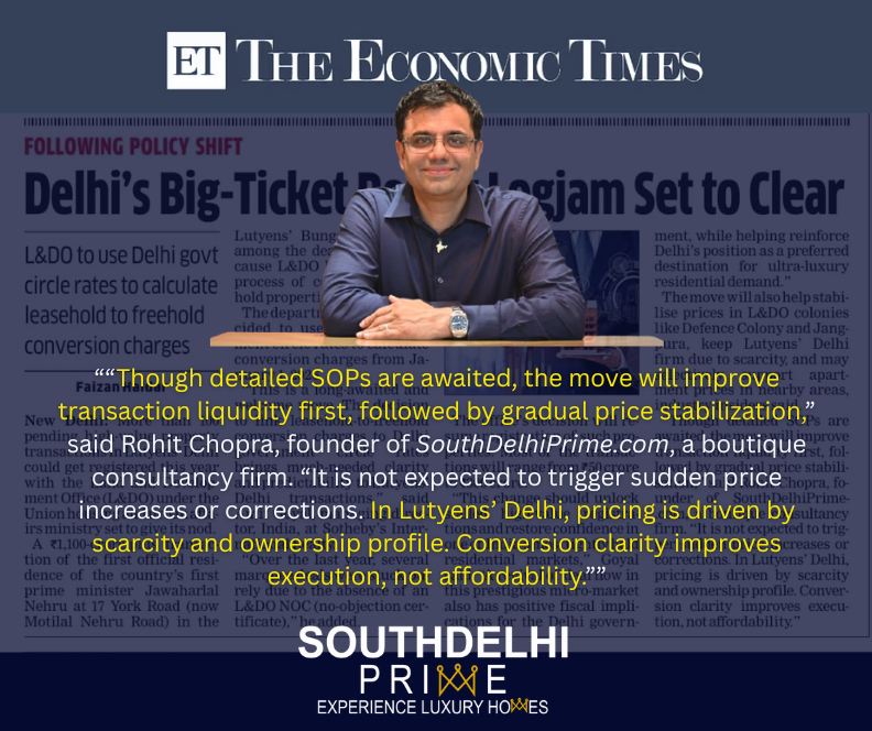 L&DO Adopts Delhi Circle Rates